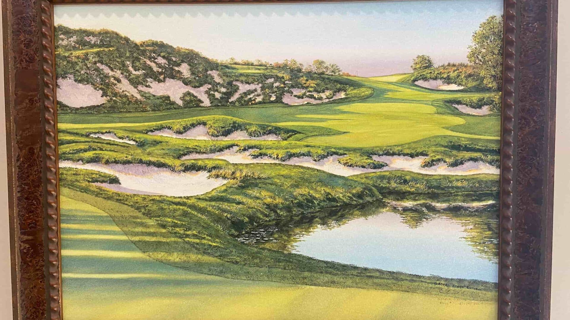 Art of golf course in Michigan